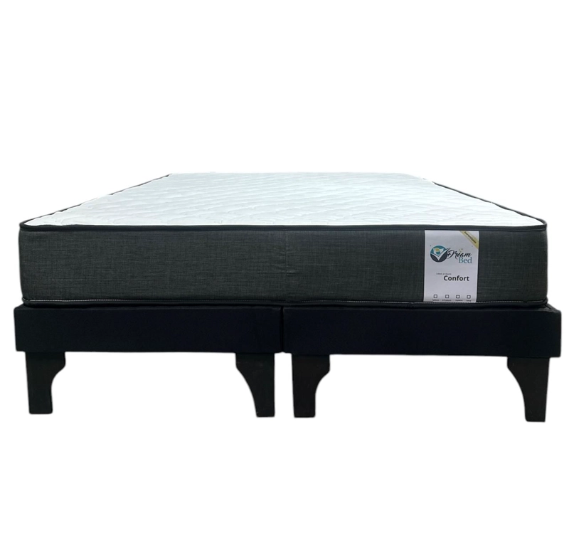 CAMA EUROPEA DREAMBED 2 PLAZAS COLOR NEGRO - 2