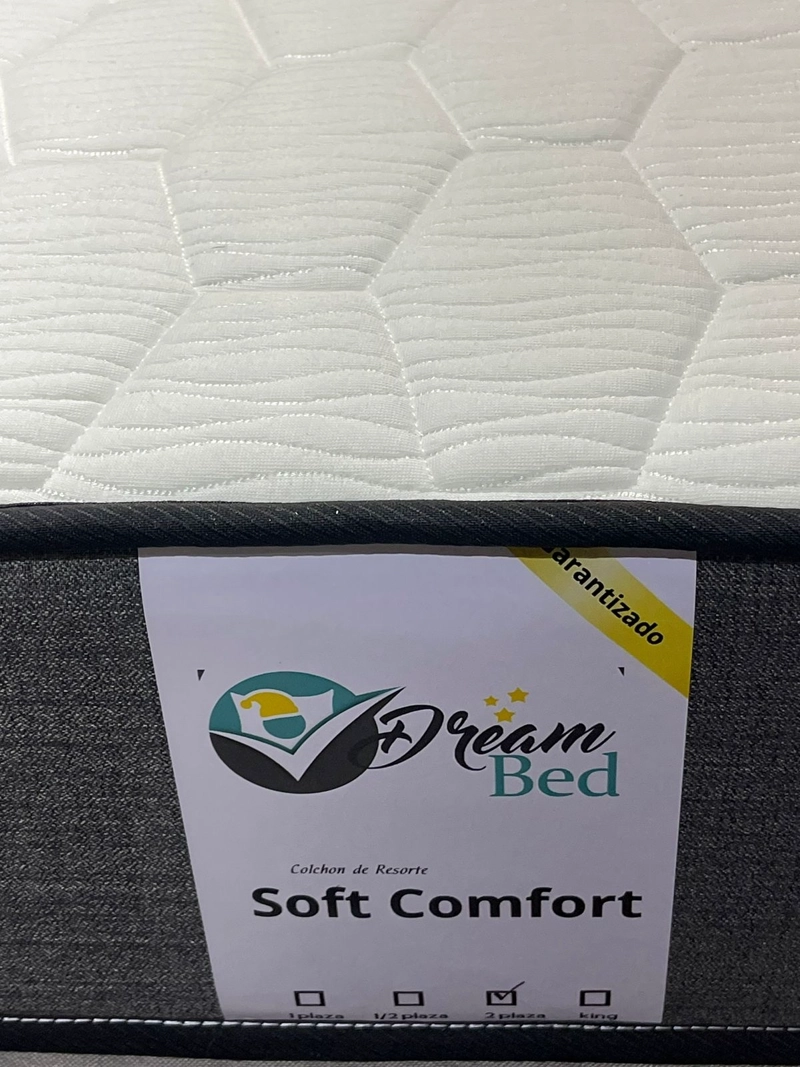 CAMA EUROPEA DREAMBED 2 PLAZAS COLOR NEGRO - 6