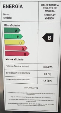 ESTUFA A PELLET 5,8KW 65M2 ECOHEAT MODELO MIGNON ITALIANA - 3