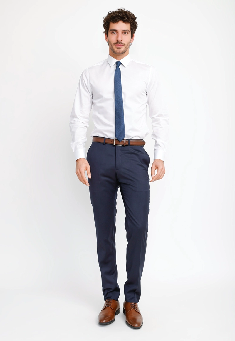 PANTALÓN LANA HOMBRE PERRY ELLIS NAVY THE WILLOW SLIM SUIT SEP TT SUIT SEP - 4