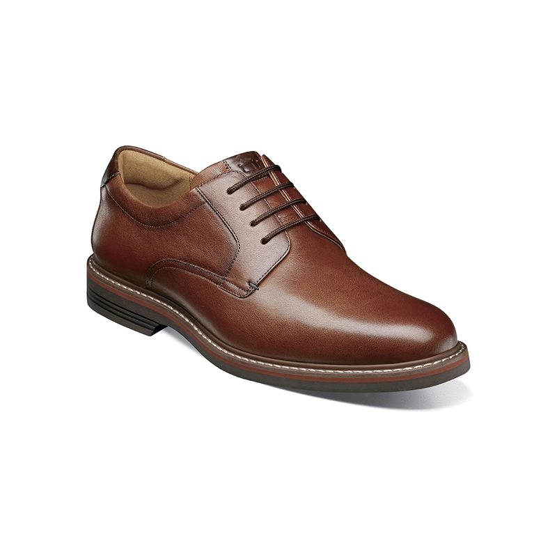 ZAPATOS NORWALK PLAIN TOE OXFORD COGNAC - 1