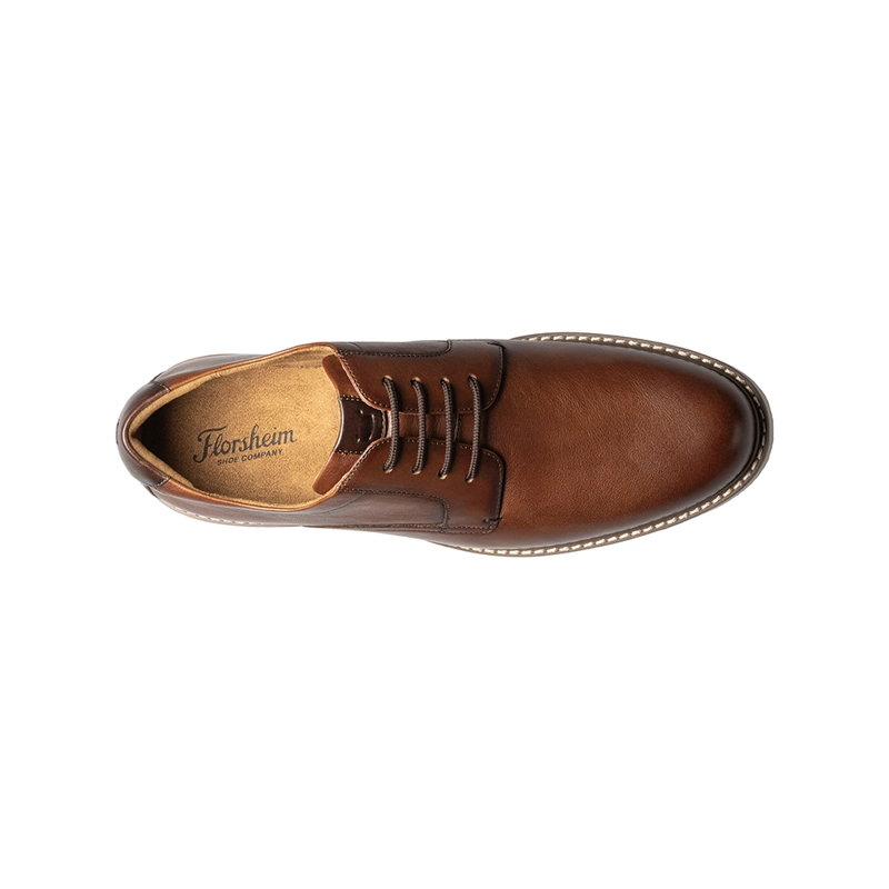 ZAPATOS NORWALK PLAIN TOE OXFORD COGNAC - 4