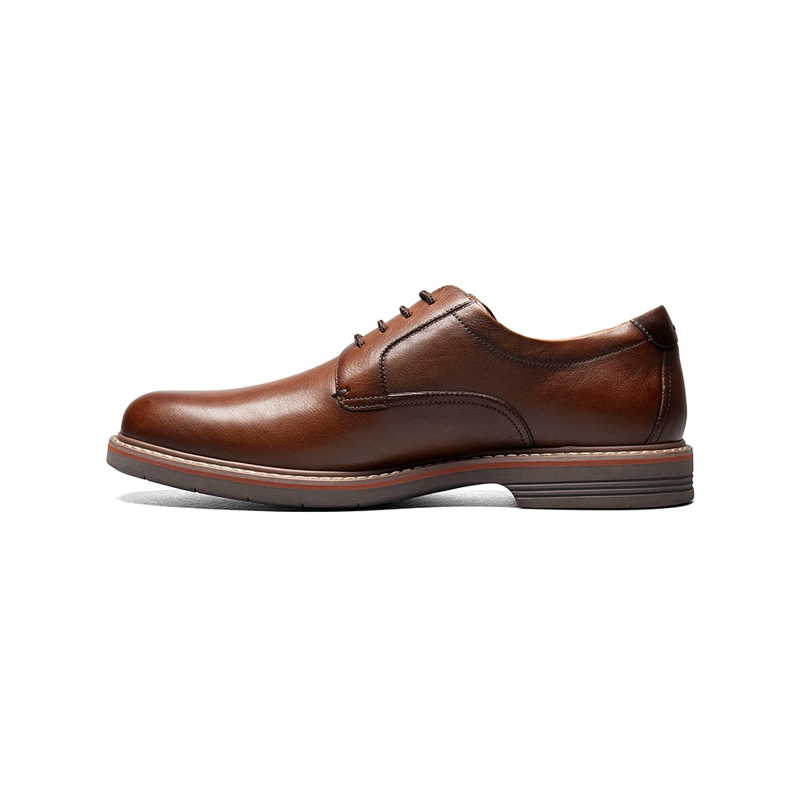 ZAPATOS NORWALK PLAIN TOE OXFORD COGNAC - 5