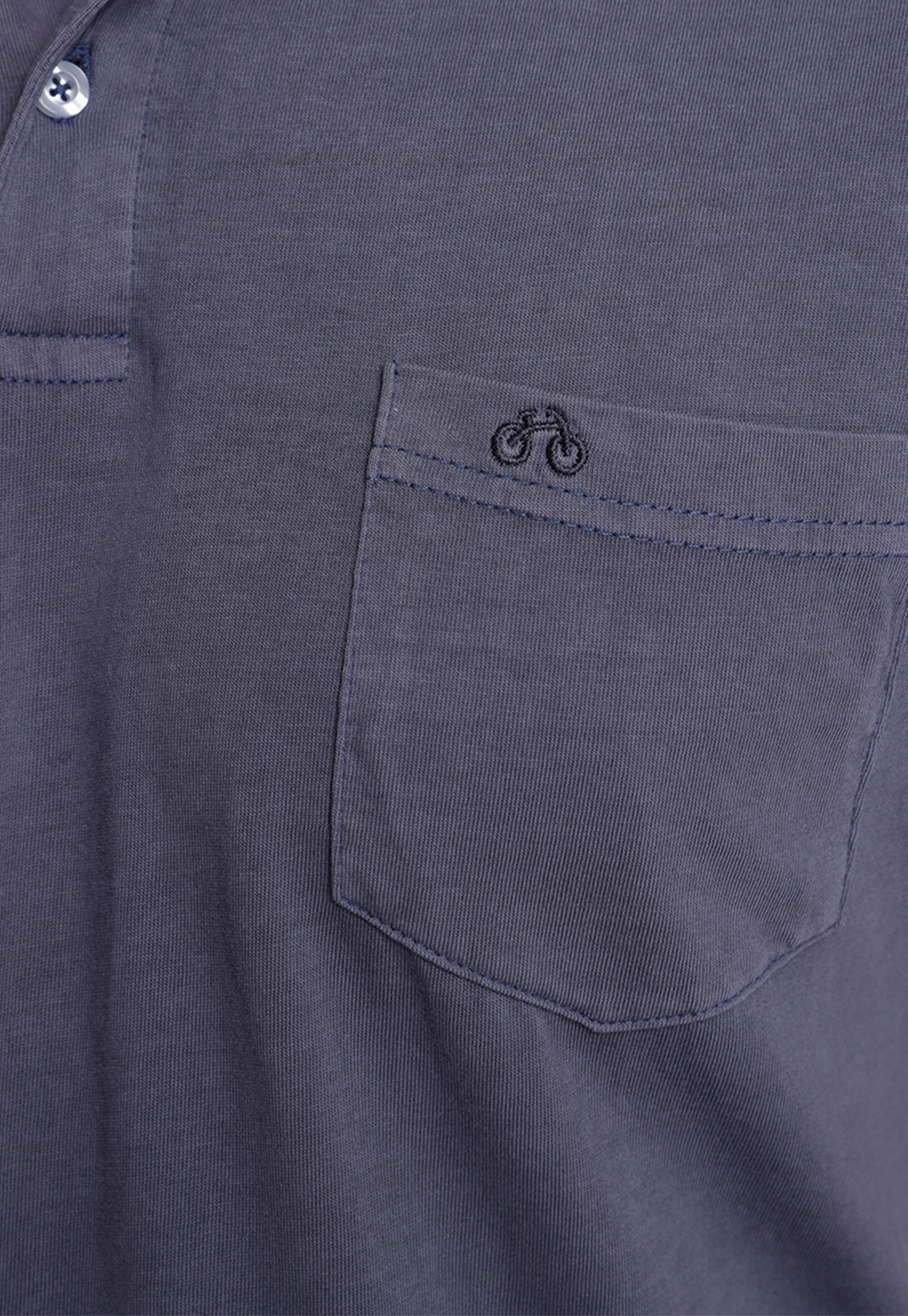 POLERA HOMBRE SLIM FIT MARC ALGODON AZUL MARINO - 3