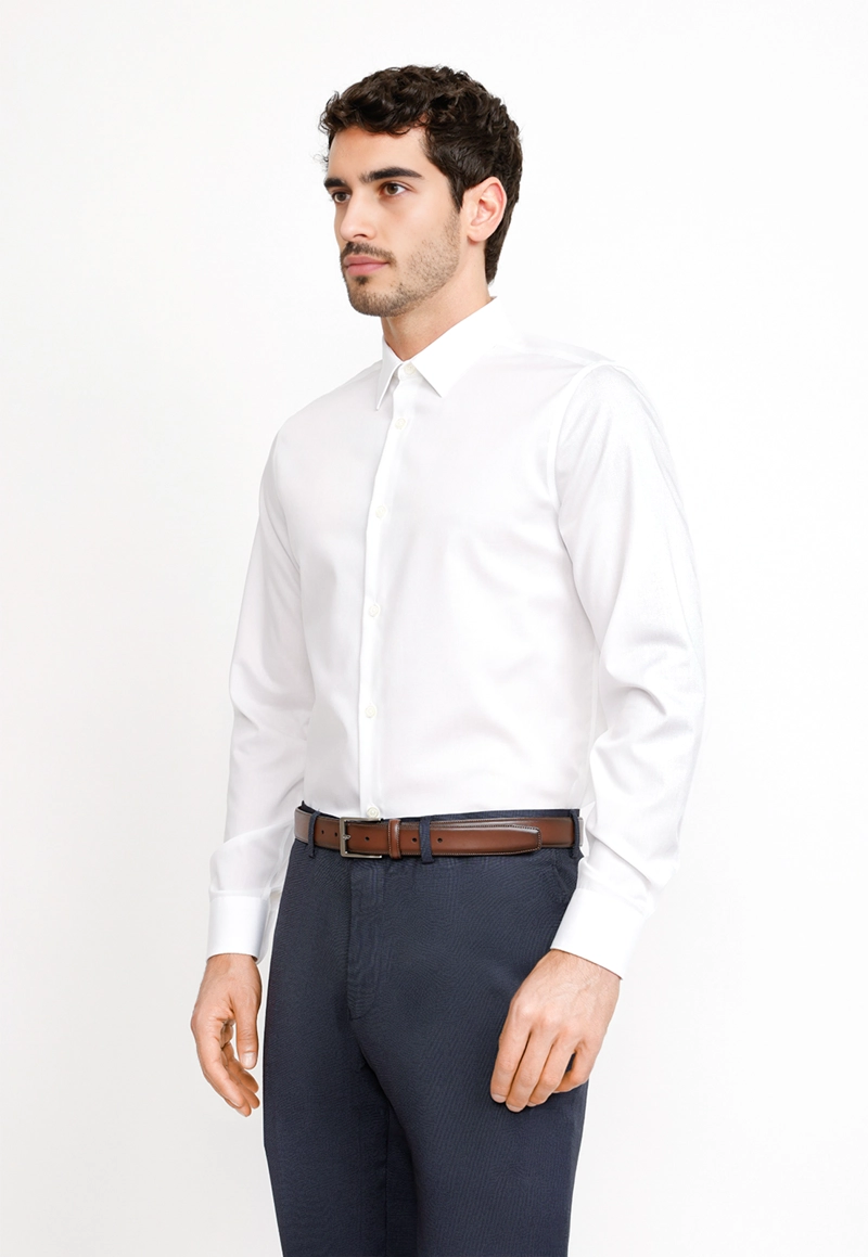 CAMISA FORMAL HOMBRE NON IRON (NO SE PLANCHA) BLANCO - 1