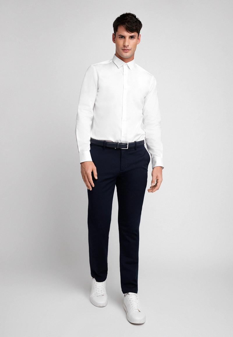 CAMISA FORMAL HOMBRE NON IRON (NO SE PLANCHA) BLANCO - 4