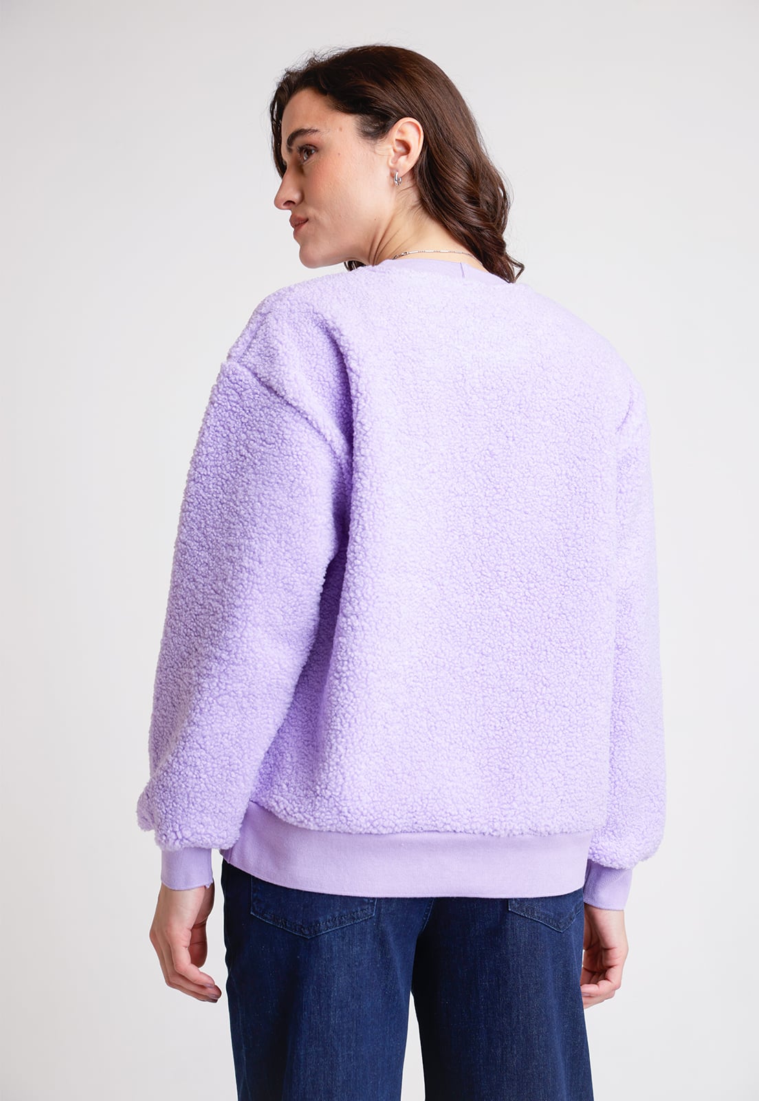 POLERON DE MUJER MODELO NAROA COLOR LILA - 2