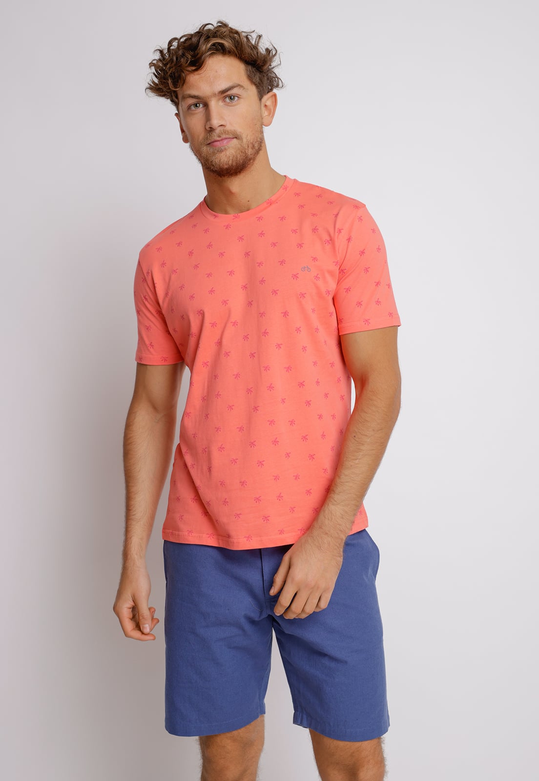 POLERA HOMBRE SLIM FIT MIQUELE ALGODON INDIGO - 1