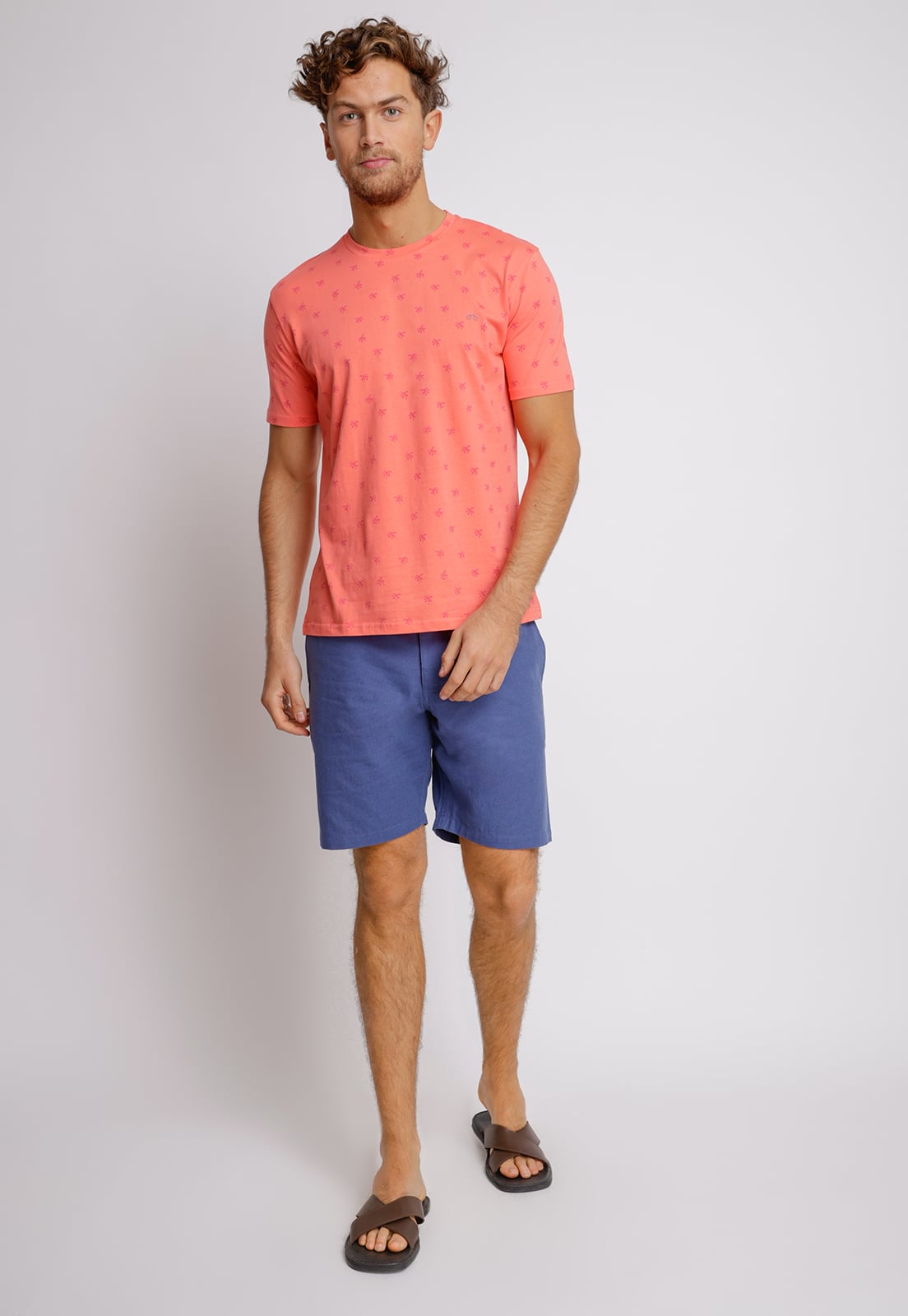 POLERA HOMBRE SLIM FIT MIQUELE ALGODON INDIGO - 4