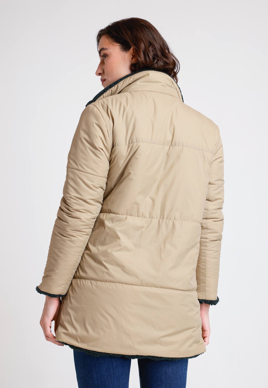 PARKA REVERSIBLE DE MUJER ARIEL COLOR PETROLEO - 4