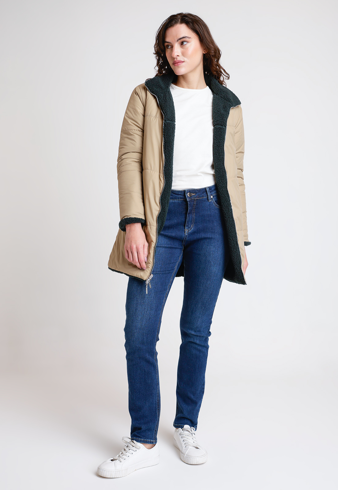 PARKA REVERSIBLE DE MUJER ARIEL COLOR PETROLEO - 7