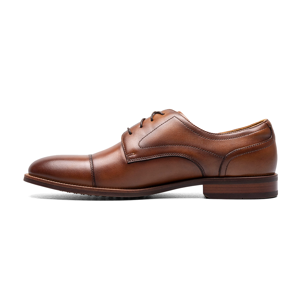 ZAPATOS CASUAL COGNAC RUCCI CAP TOE OXFORD - 2