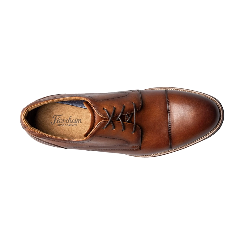 ZAPATOS CASUAL COGNAC RUCCI CAP TOE OXFORD - 7