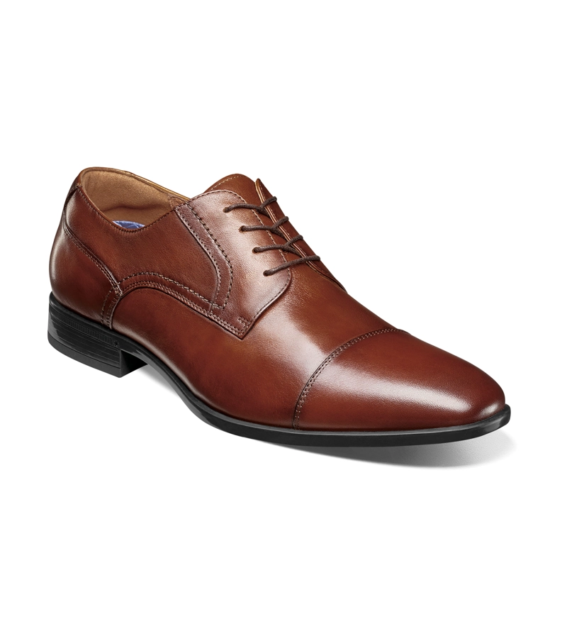 ZAPATOS ZAFFIRO CAP TOE OXFORD COGNAC - 1