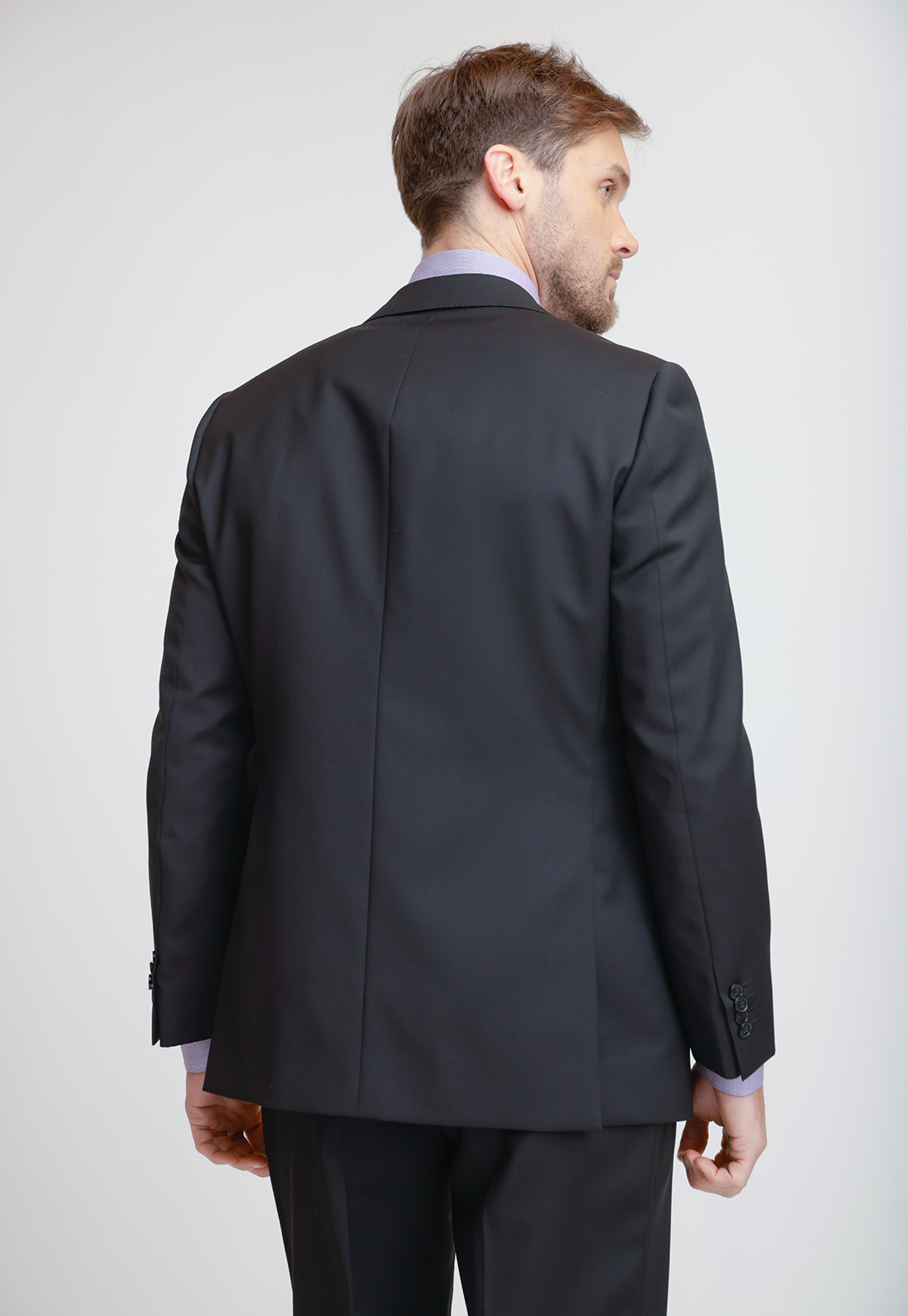 CHAQUETA FORMAL HOMBRE LANA S100'S LISO REGULAR MIX&COLOR NEGRO - 2