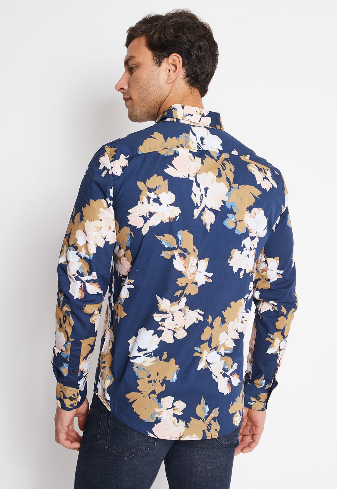 CAMISA HOMBRE MANGA LARGA STRETCH ESTAMPADA - 2