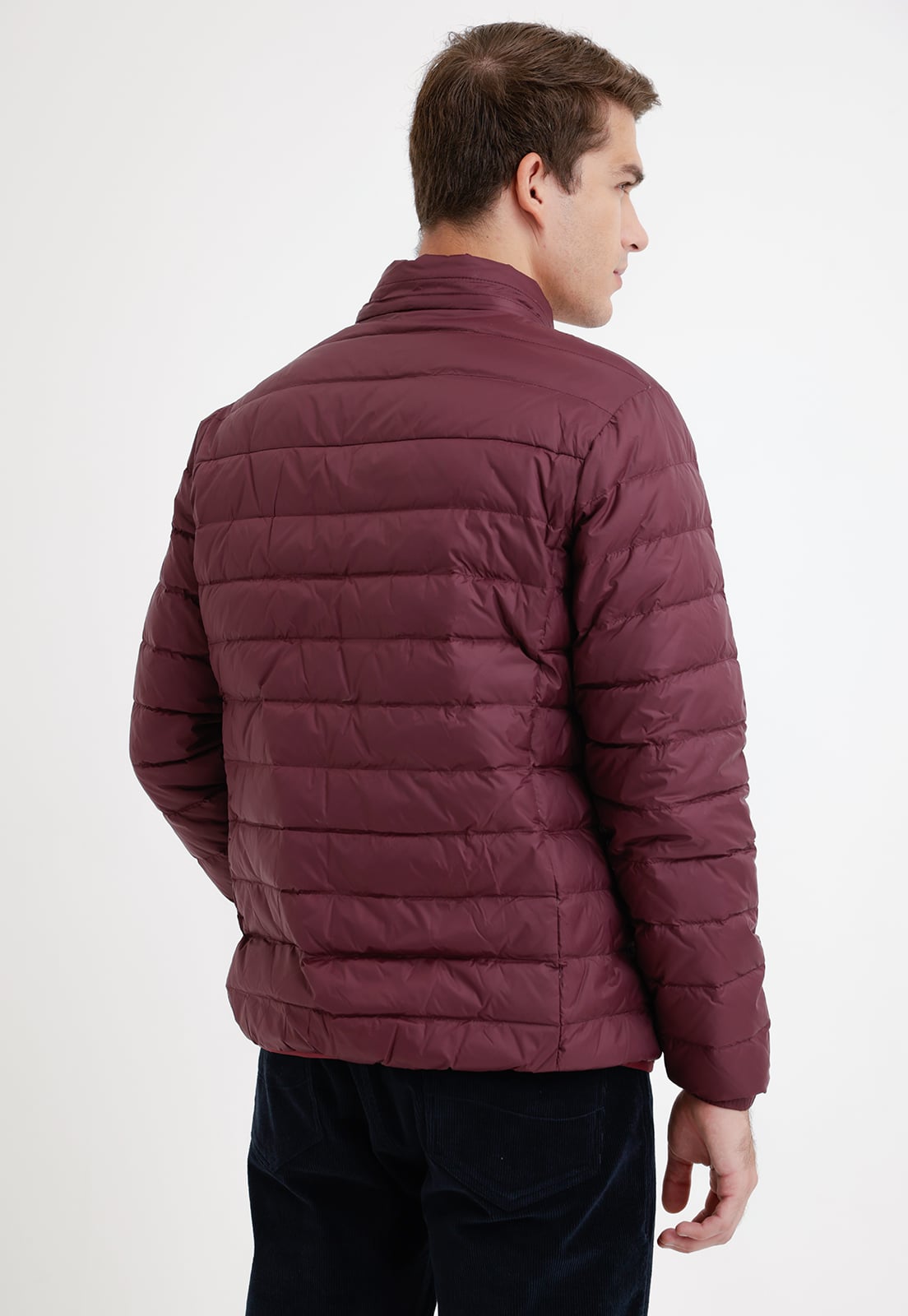 PARKA HOMBRE ACOLCHADA PLUMA BURDEO - 2