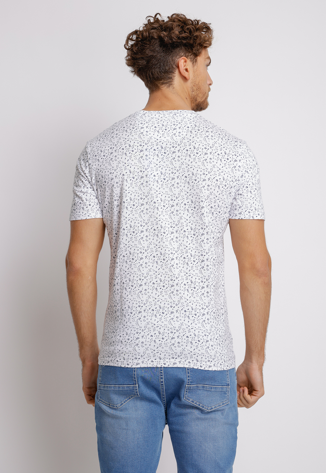 POLERA HOMBRE SLIM FIT MIQUELE ALGODON INDIGO - 2
