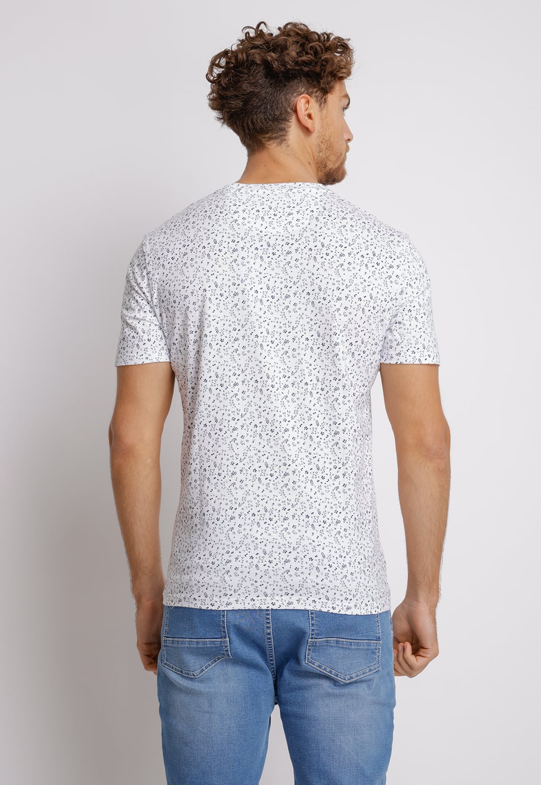 POLERA HOMBRE SLIM FIT MIQUELE ALGODON INDIGO - 2