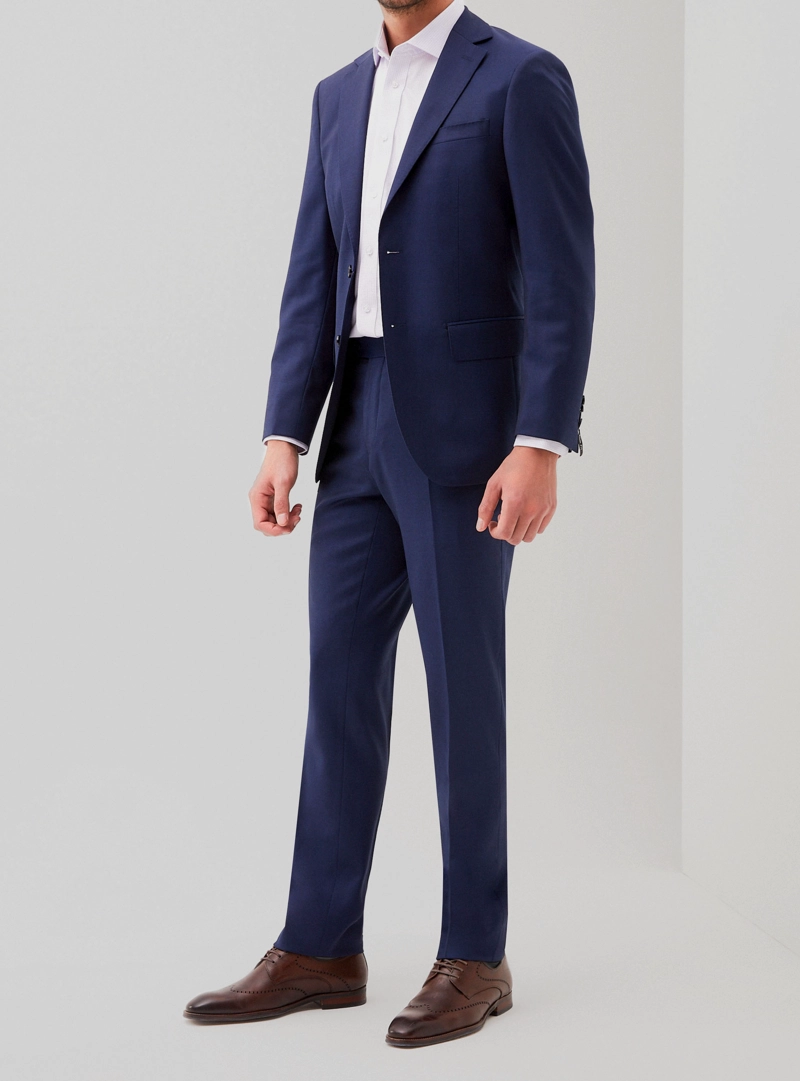CHAQUETA FORMAL HOMBRE LANA S100'S LISO SLIM MIX&COLOR AZUL - 2