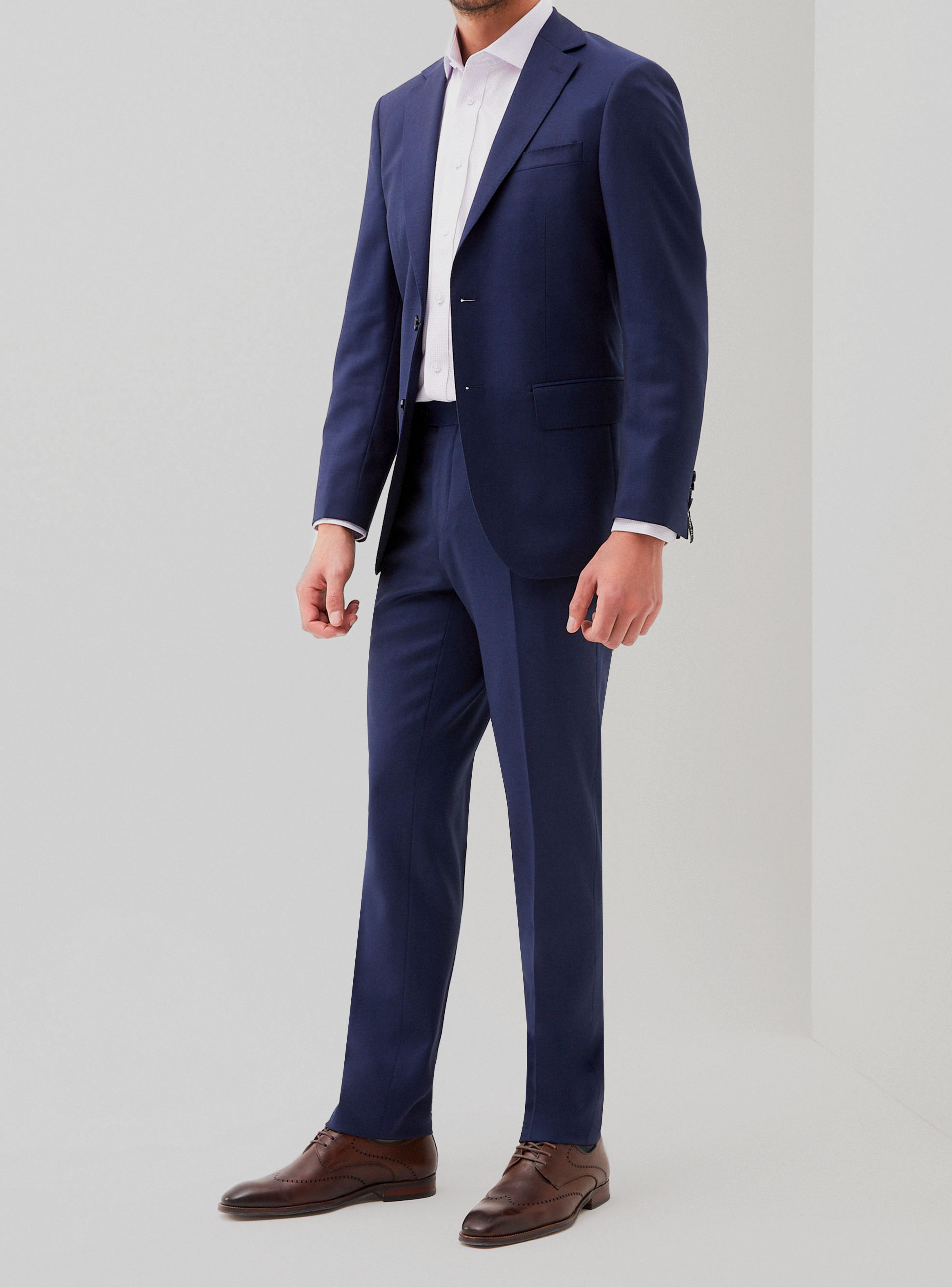 CHAQUETA FORMAL HOMBRE LANA S100'S LISO SLIM MIX&COLOR AZUL - 2