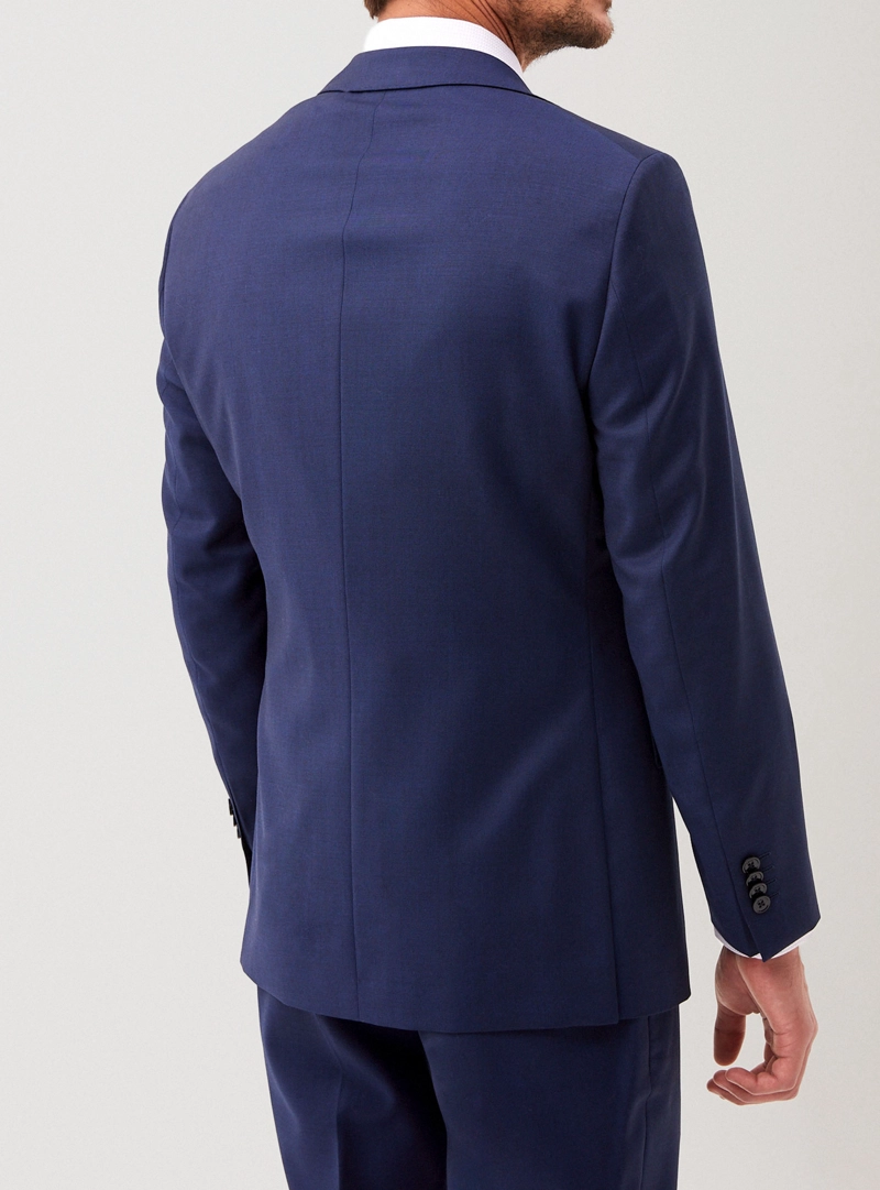 CHAQUETA FORMAL HOMBRE LANA S100'S LISO SLIM MIX&COLOR AZUL - 3