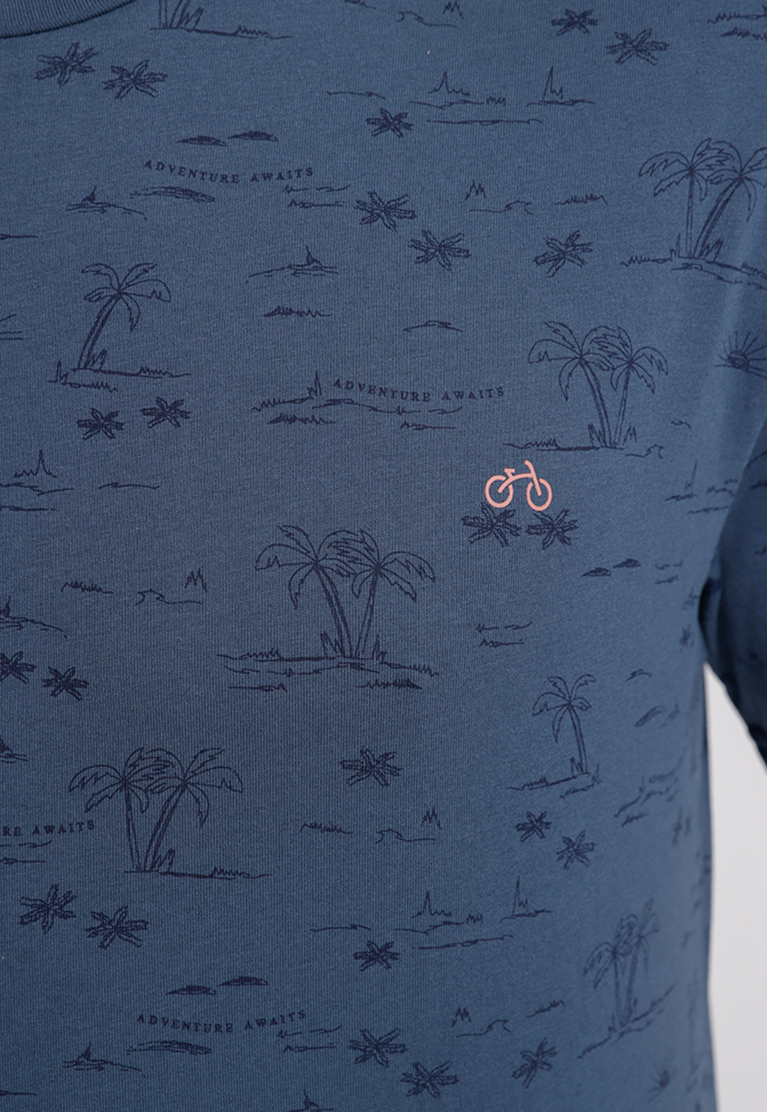 POLERA HOMBRE SLIM FIT MAGNOLIA ALGODON PETROLEO - 3