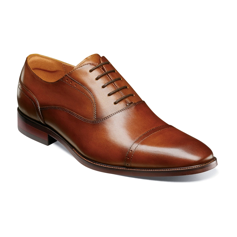 ZAPATOS SORRENTO CAP TOE OXFORD COGNAC - 1