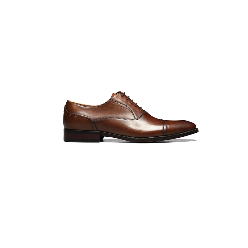 ZAPATOS SORRENTO CAP TOE OXFORD COGNAC - 3