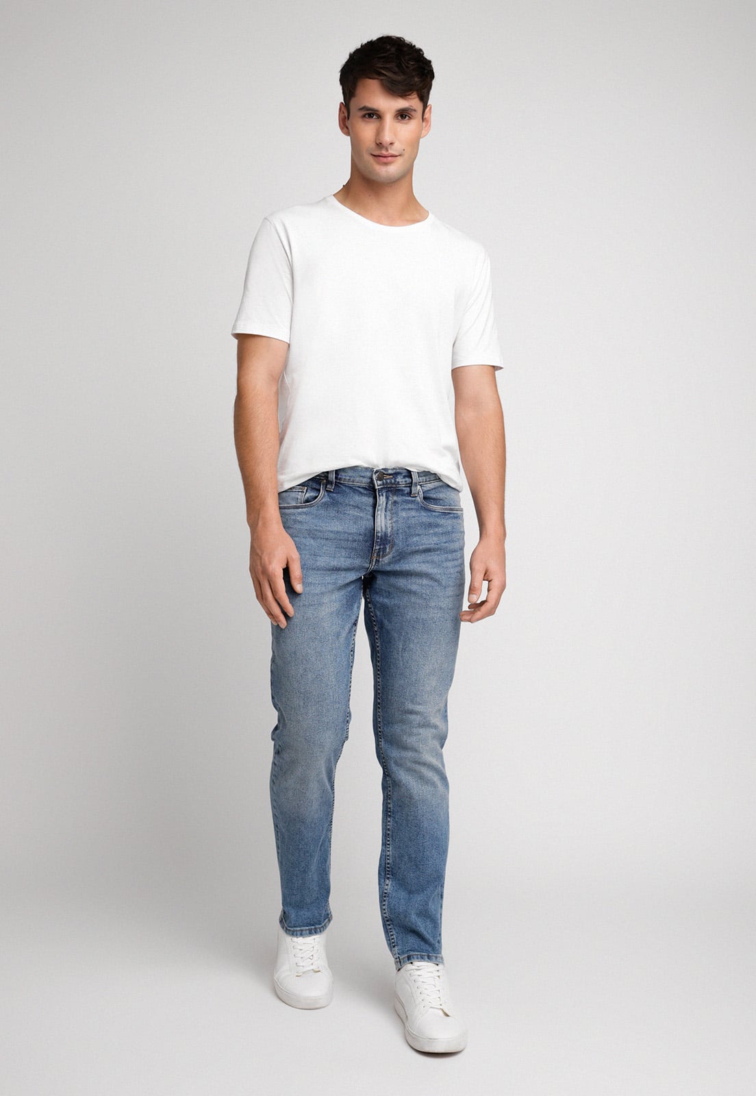 JEANS SLIM FIT HOMBRE AZUL MEDIO - 4