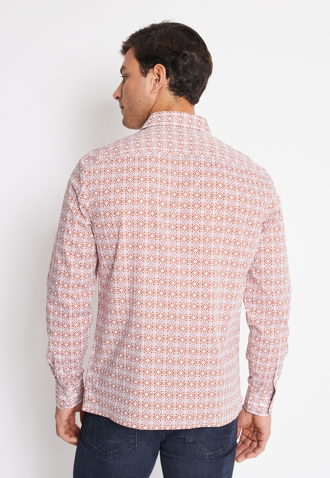 CAMISA HOMBRE MANGA LARGA STRETCH ESTAMPADA - 2