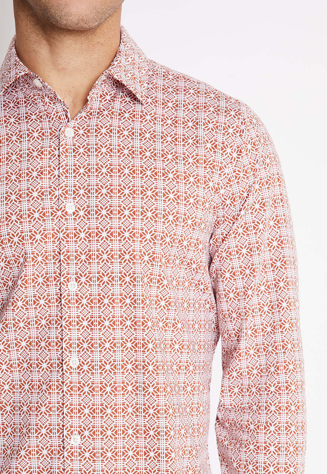 CAMISA HOMBRE MANGA LARGA STRETCH ESTAMPADA - 3
