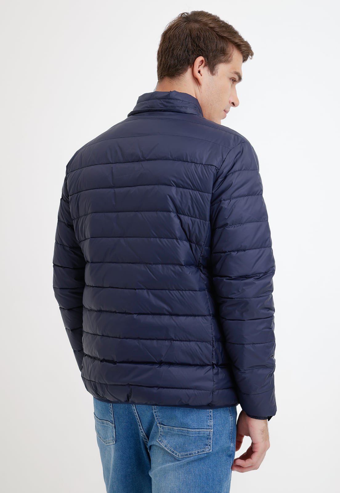 PARKA HOMBRE ACOLCHADA PLUMA AZUL MARINO - 2