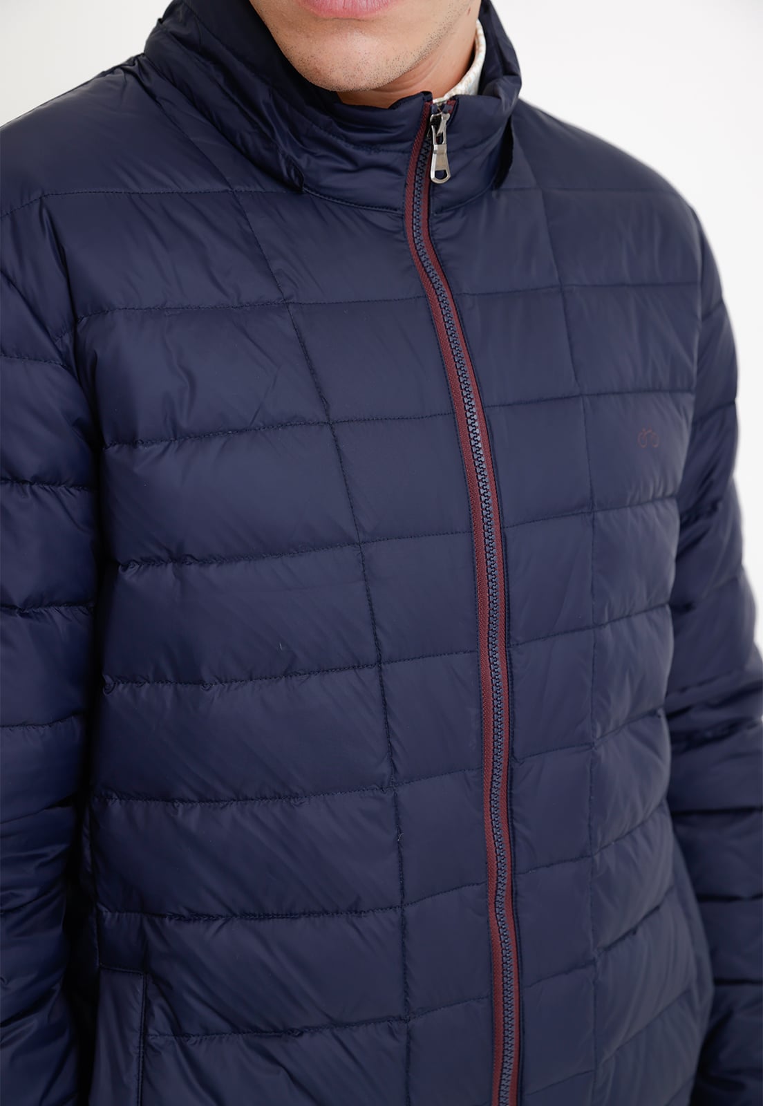 PARKA HOMBRE ACOLCHADA PLUMA AZUL MARINO - 3