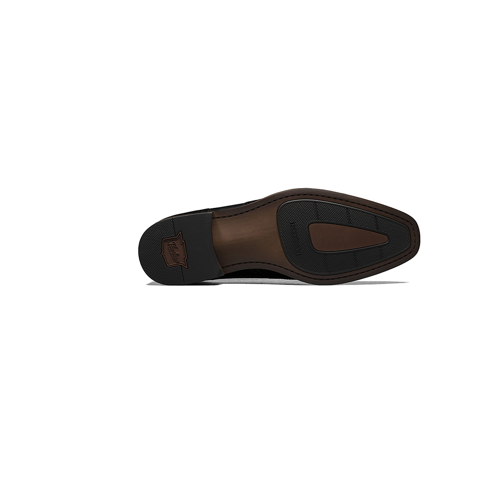 ZAPATO SORRENTO PLAIN TOE SINGLE MONK STRAP NEGRO - 8