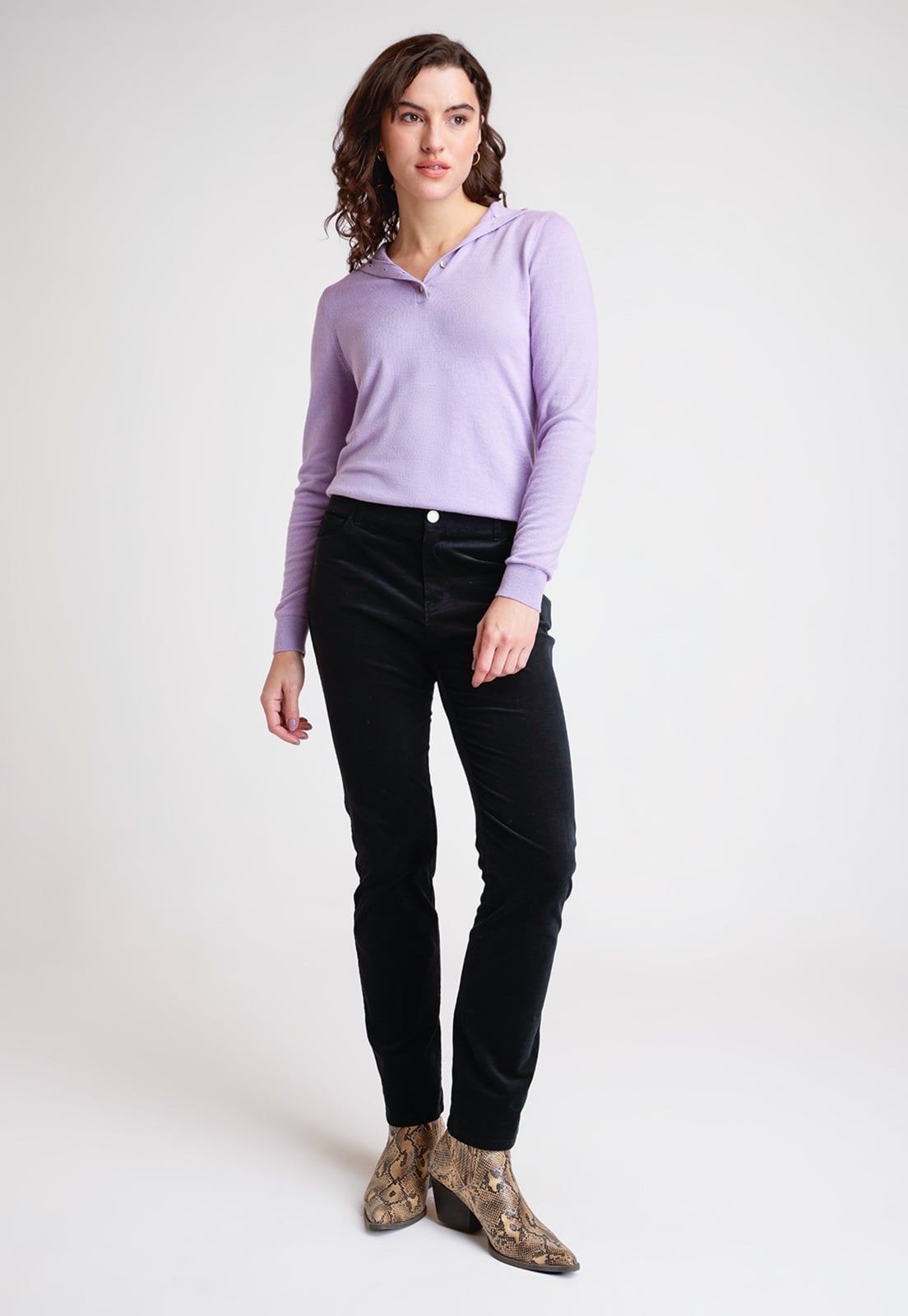 PANTALÓN ALGODÓN MUJER CANADIENNE NEGRO ESSAM - 4