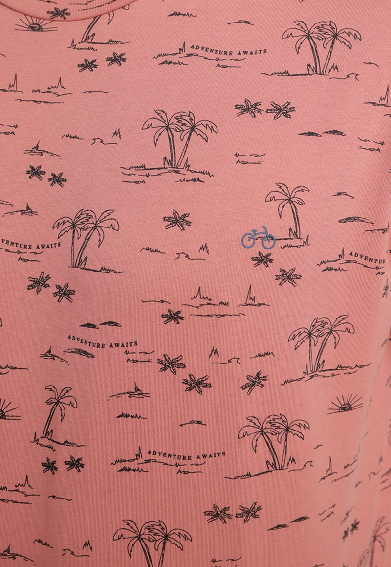 POLERA HOMBRE SLIM FIT MAGNOLIA ALGODON CORAL - 3
