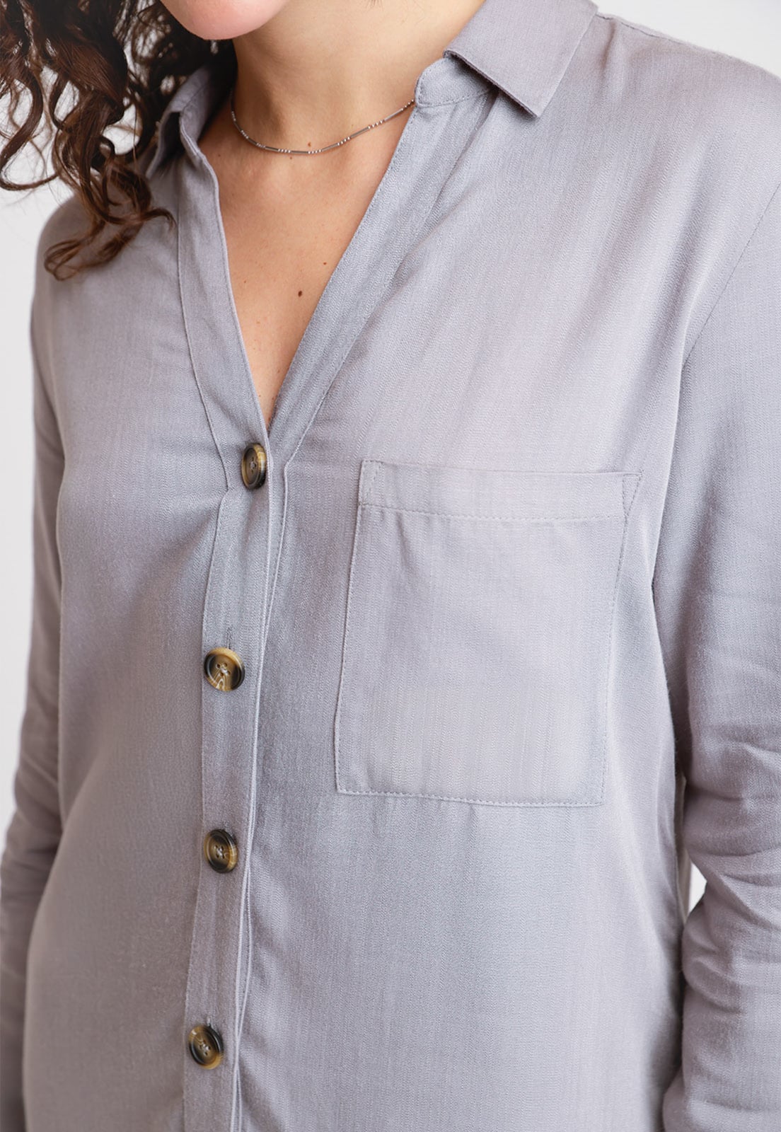 BLUSA DE MUJER MODELO BROMELIA24 COLOR GRIS - 3
