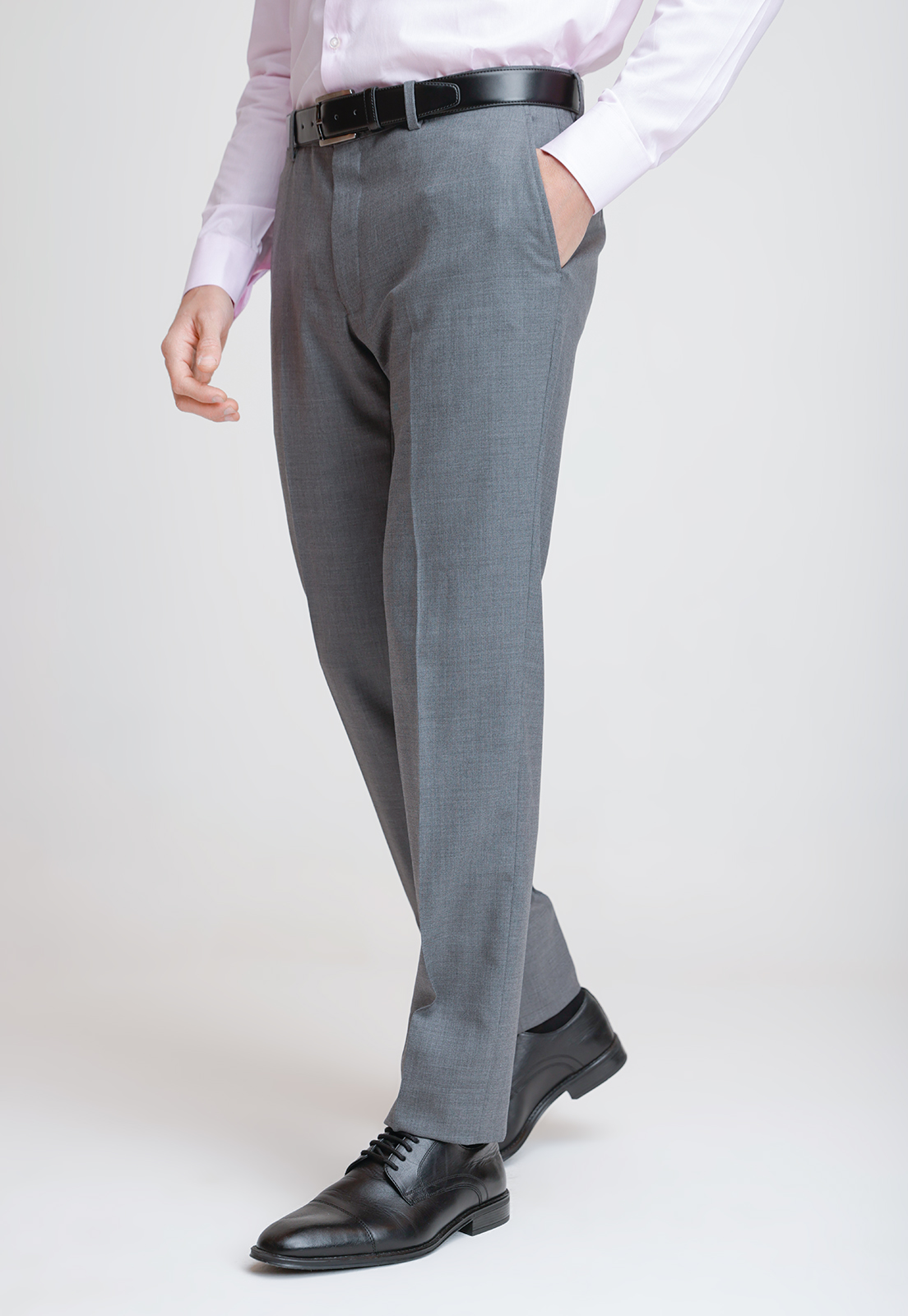 PANTALON FORMAL HOMBRE LANA S100'S SLIM PERFECT SUIT GRIS - 1