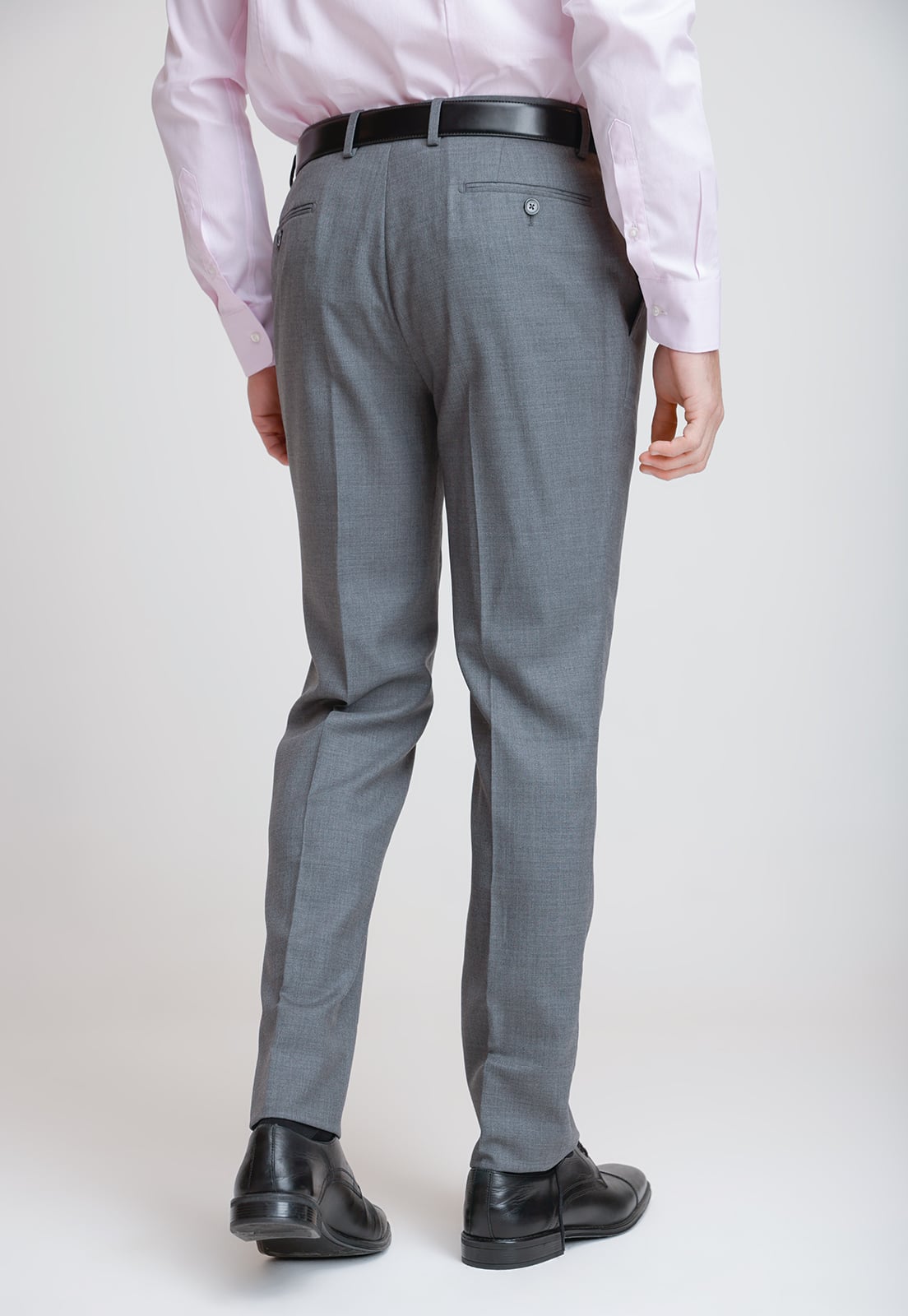 PANTALON FORMAL HOMBRE LANA S100'S SLIM PERFECT SUIT GRIS - 2