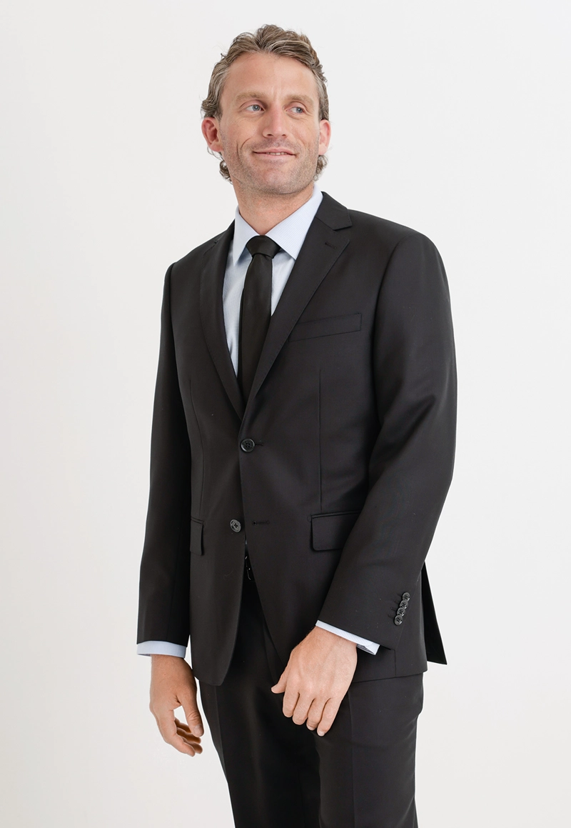 CHAQUETA FORMAL HOMBRE S100'S LISO SLIM PERFECT SUIT NEGRO - 1