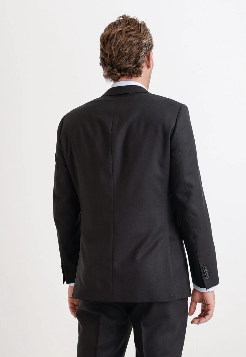 CHAQUETA FORMAL HOMBRE S100'S LISO SLIM PERFECT SUIT NEGRO - 2