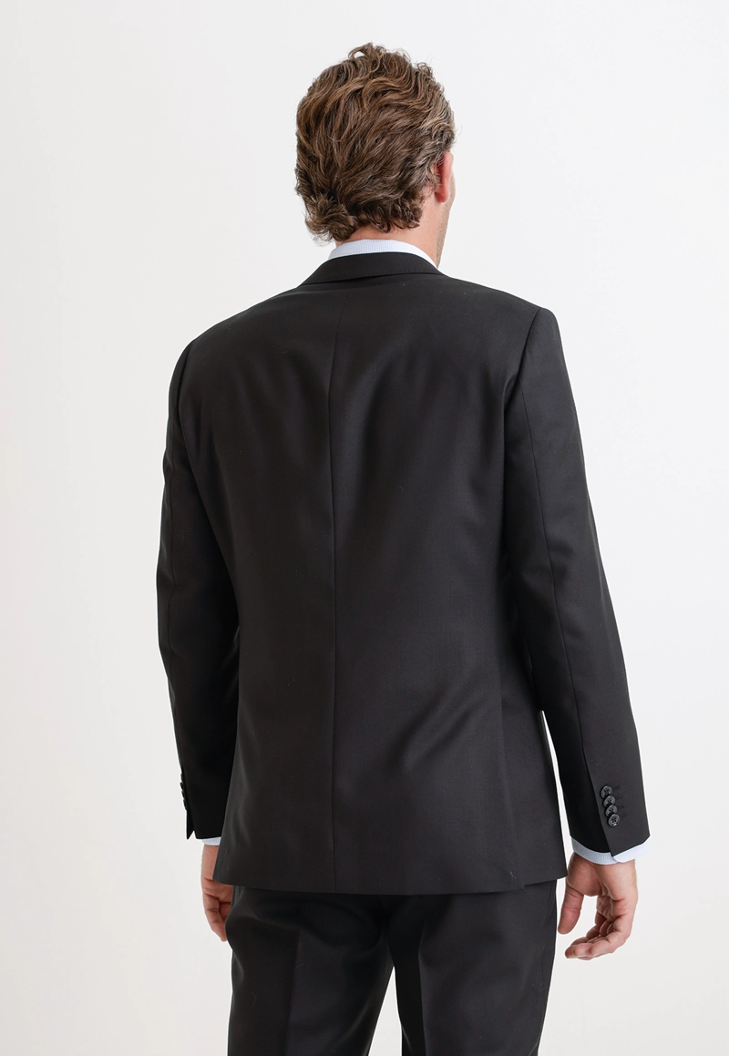 CHAQUETA FORMAL HOMBRE S100'S LISO SLIM PERFECT SUIT NEGRO - 2