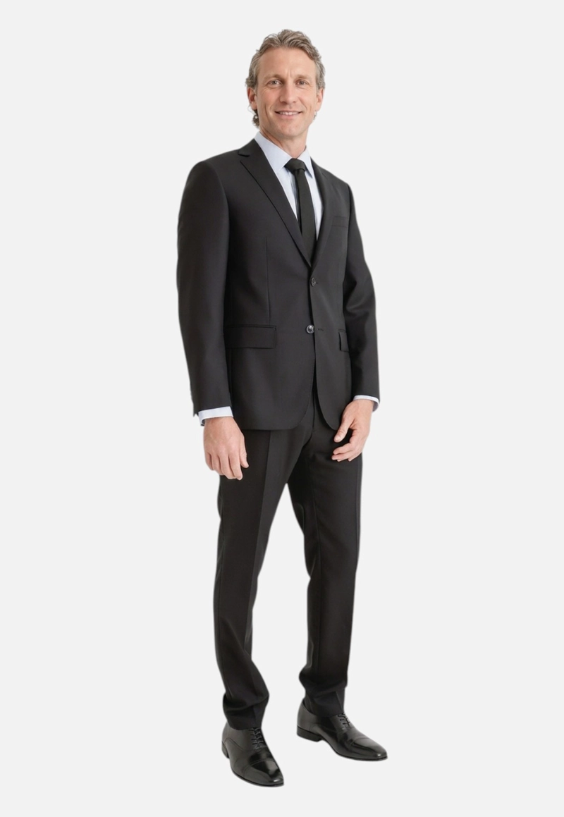 CHAQUETA FORMAL HOMBRE S100'S LISO SLIM PERFECT SUIT NEGRO - 4