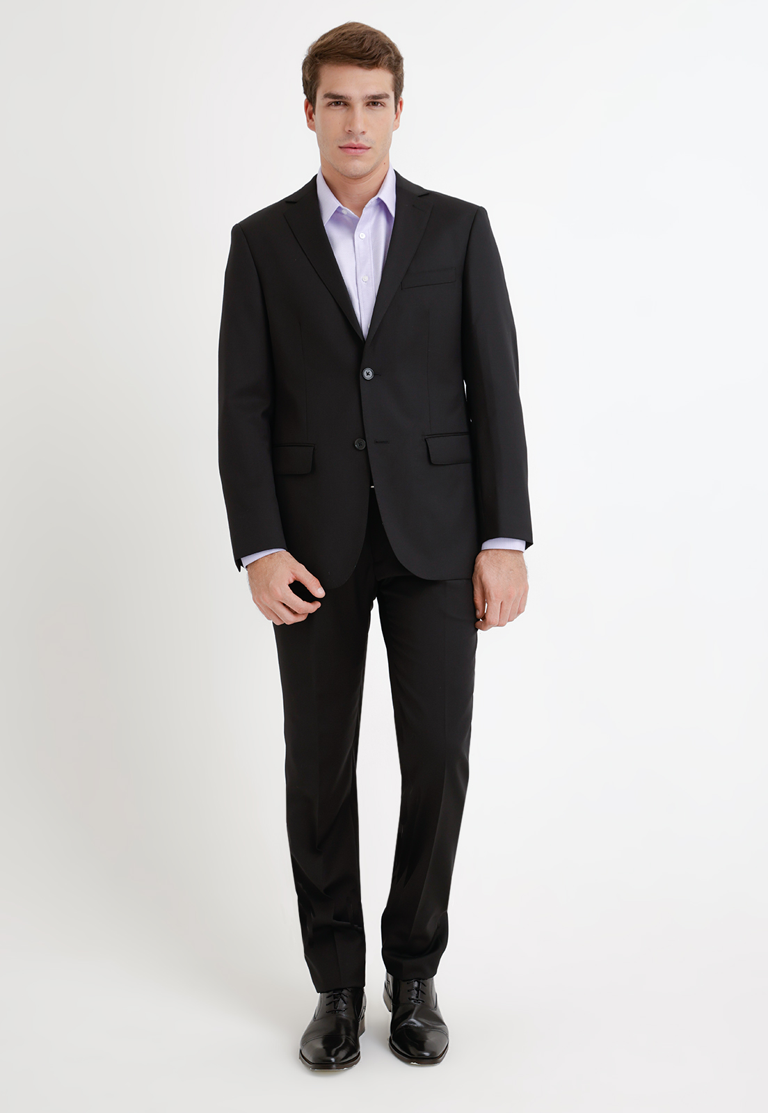 CHAQUETA FORMAL HOMBRE LANA S100'S LISO SLIM MIX&COLOR NEGRO - 4