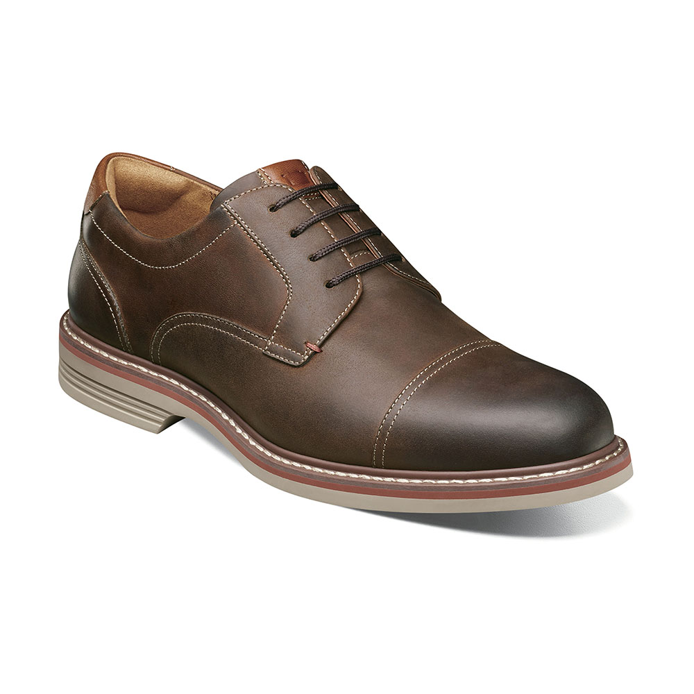 ZAPATOS NORWALK CAP TOE OXFORD CAFE - 1