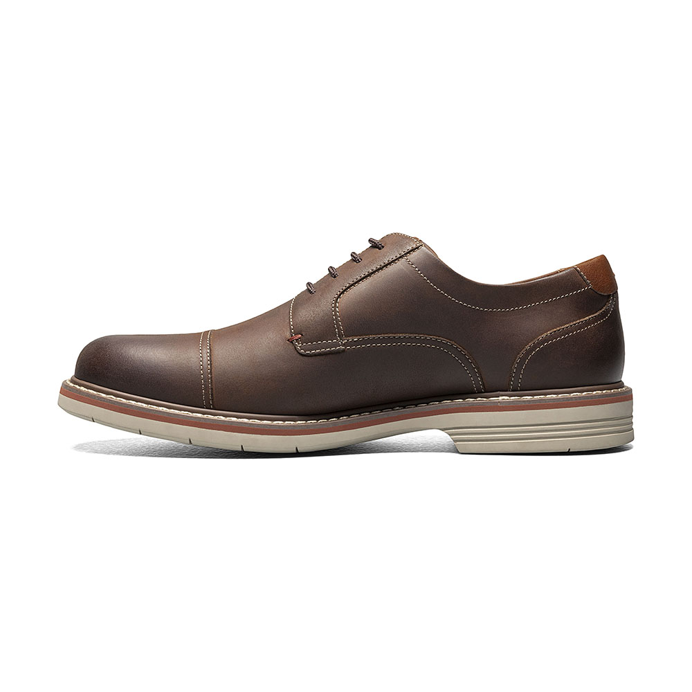 ZAPATOS NORWALK CAP TOE OXFORD CAFE - 2