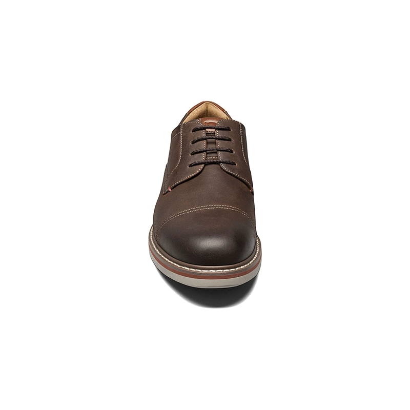ZAPATOS NORWALK CAP TOE OXFORD CAFE - 5