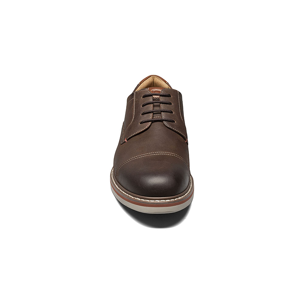 ZAPATOS NORWALK CAP TOE OXFORD CAFE - 5