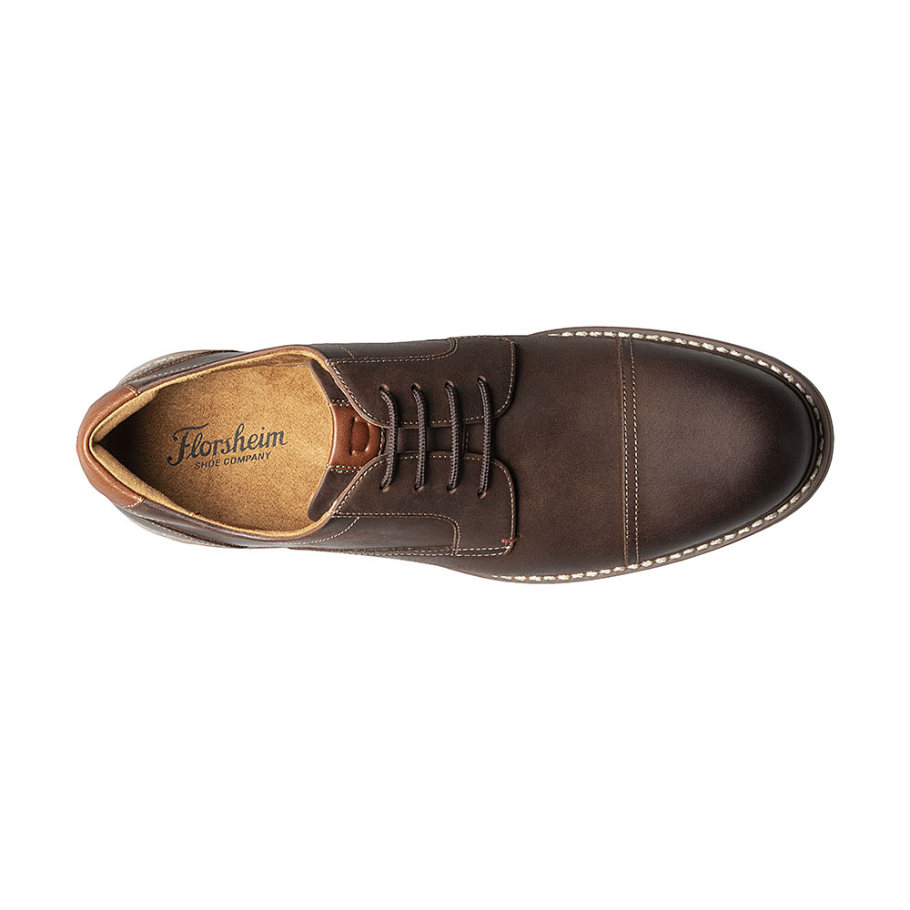 ZAPATOS NORWALK CAP TOE OXFORD CAFE - 7